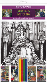 Queen Victoria - A5 Colour-in Postcards - TimeLine Gifts